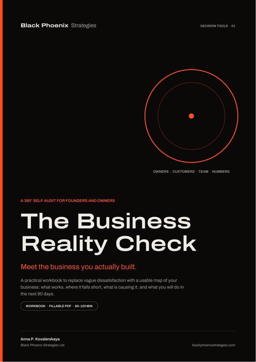The Business Reality Check — workbook cover